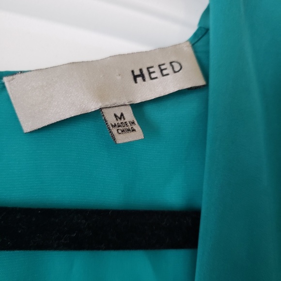 Heed Navy and Turquoise Colorblock Dress - Picture 3 of 4